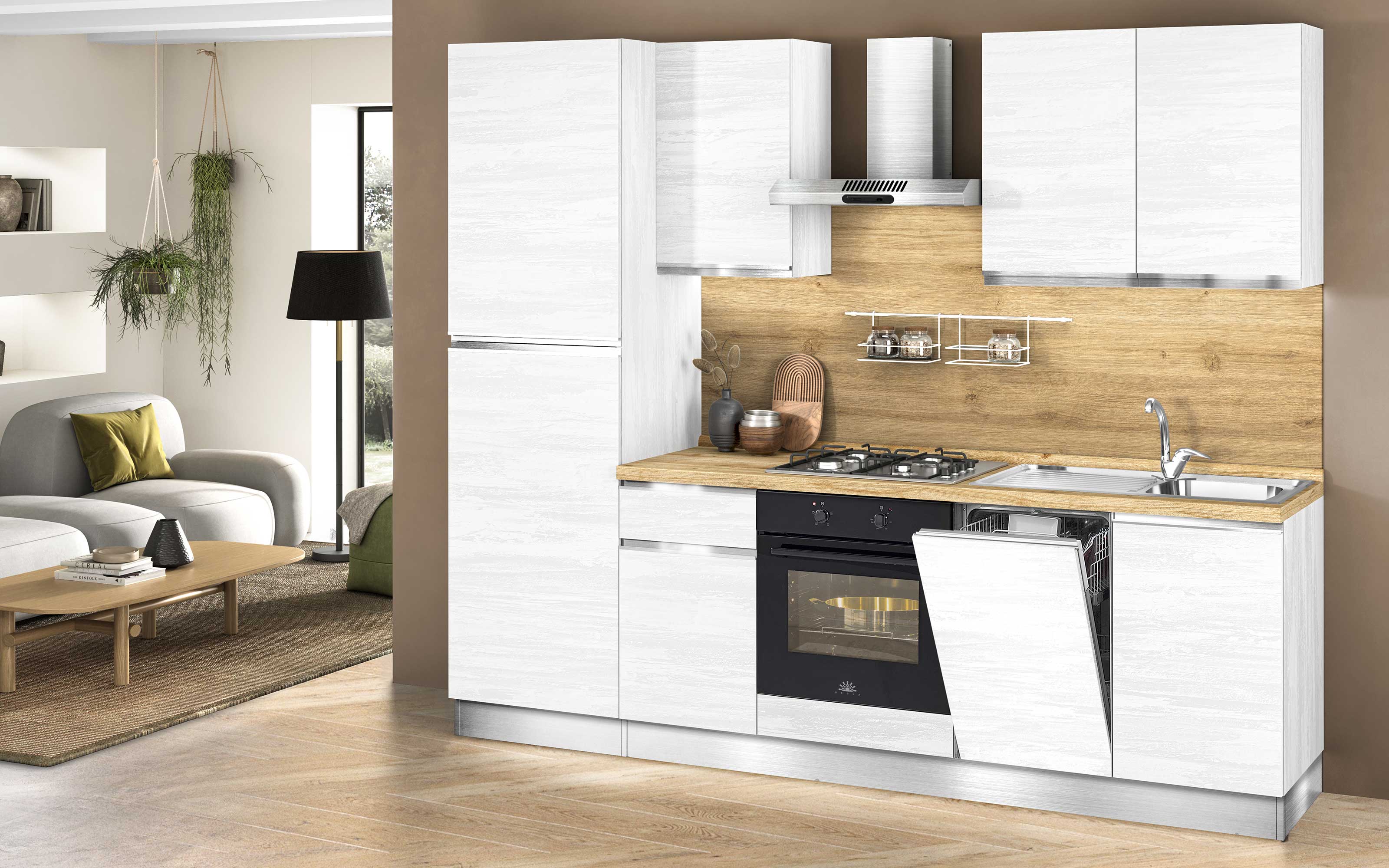 Pannello Frontale Per Lavastoviglie Lyon – Bianco, 59,5x3x67 Cm, In Legno Resistente, Facile Da Montare E Da Pulire