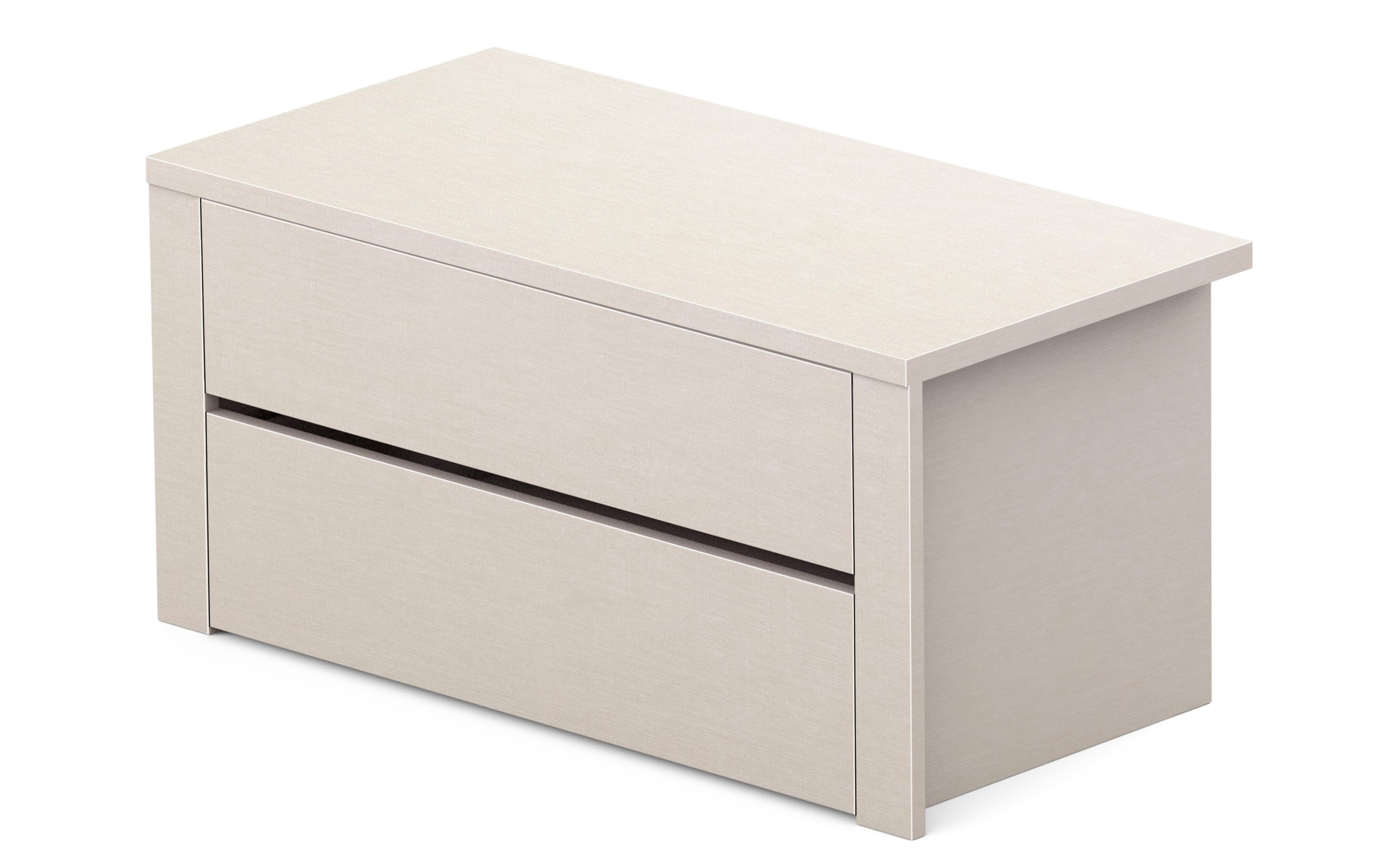 Cassettiera 2 Cassetti In PVC Trasparente E Nero – 39x40x33,5 Cm, Multiuso Per Casa E Ufficio