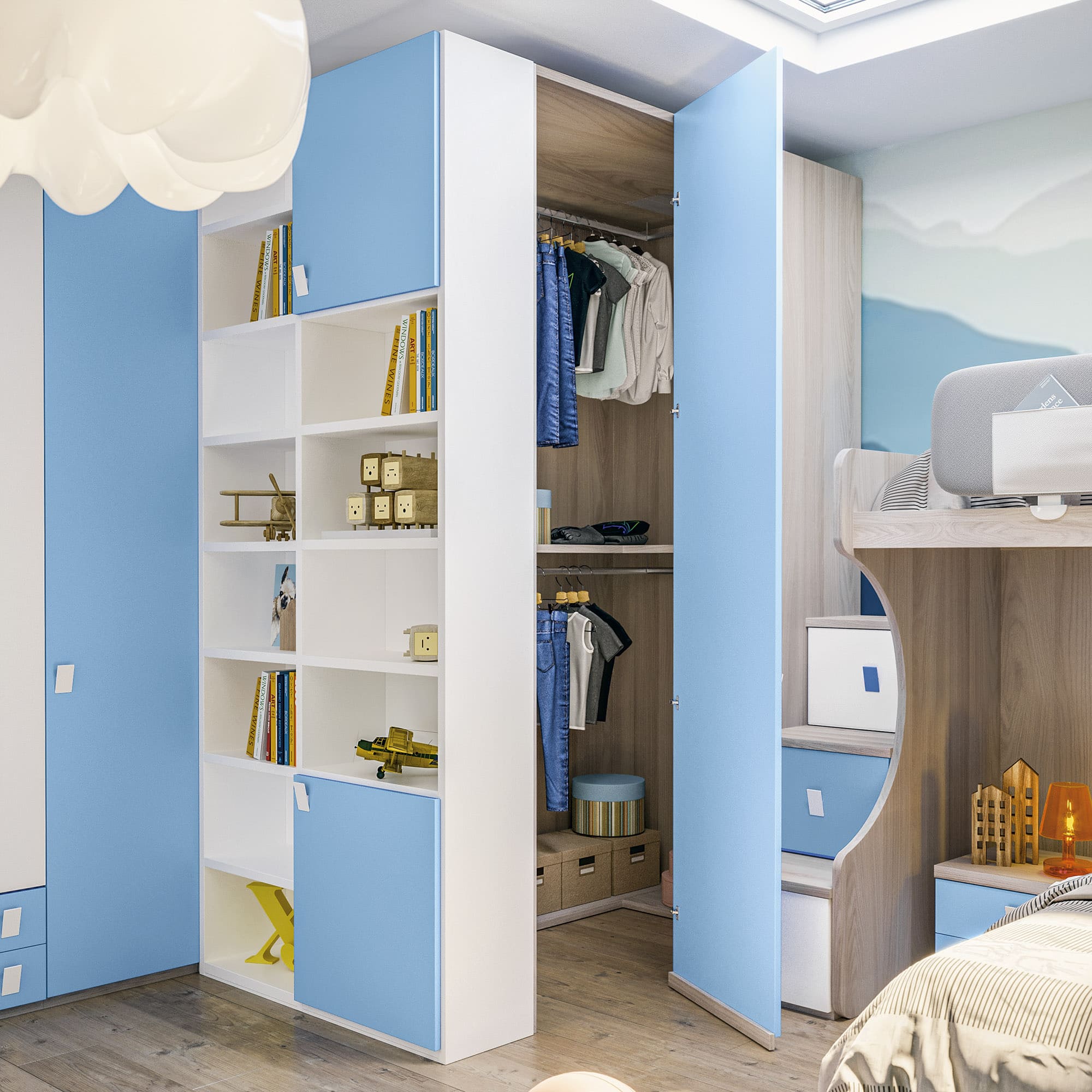 Composizione Tipo Cameretta Aurora Misure Camerette Componibili