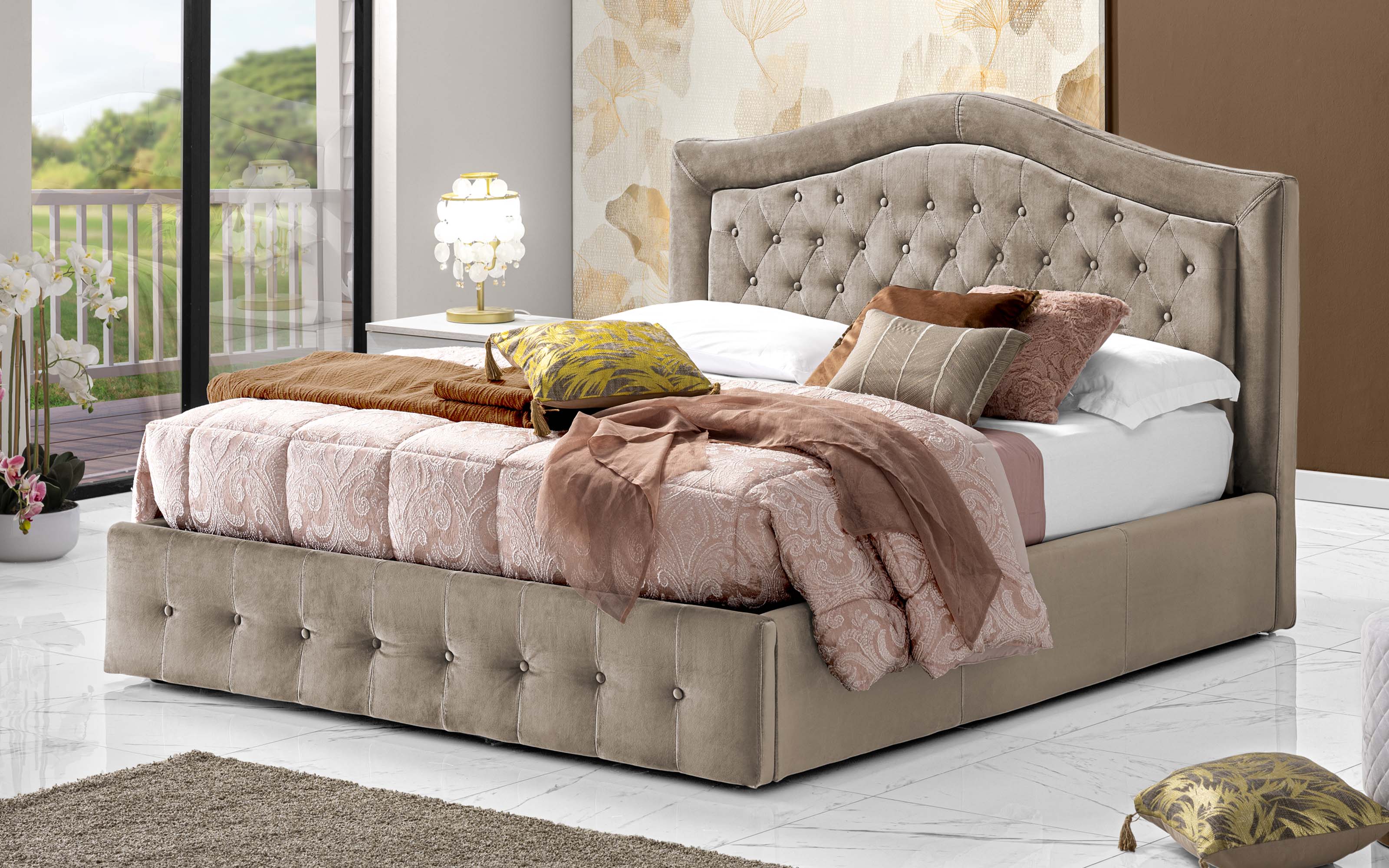 Effetto Velluto Letti Matrimoniali Contenitore Mondo Convenienza