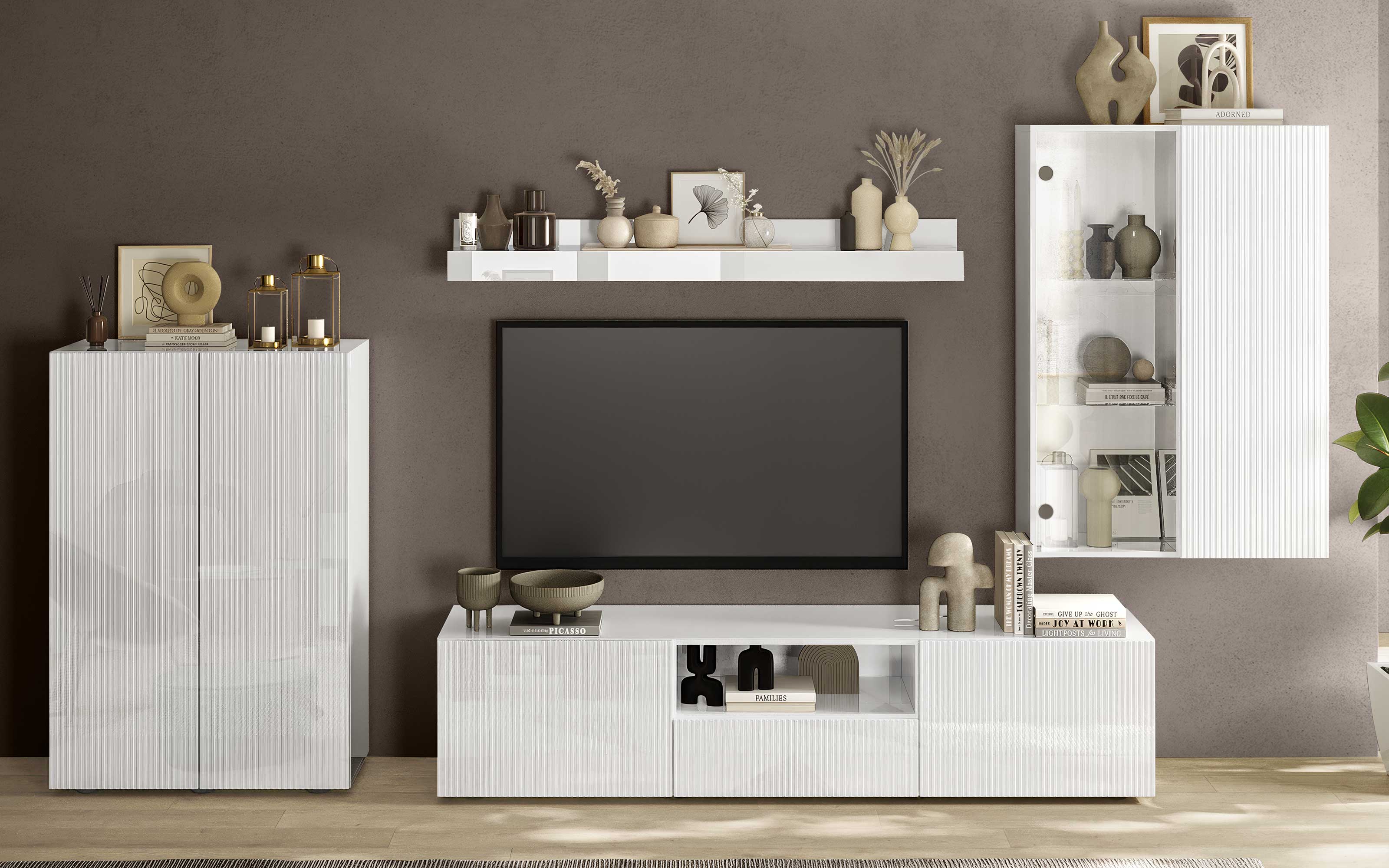 Soggiorno bianco lucido: Rio Mondo Convenienza