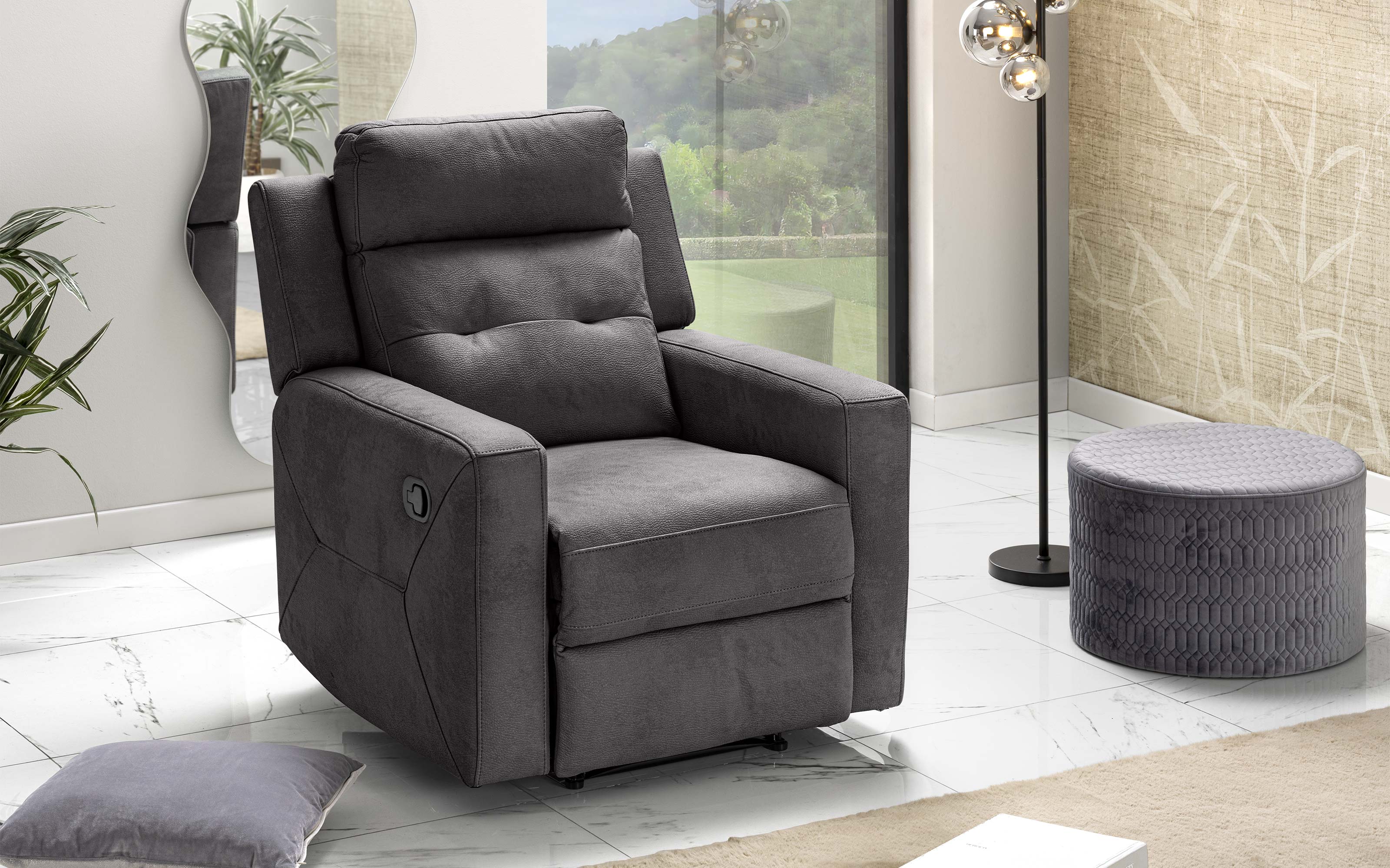 Poltrona Reclinabile rivestimento: Milos| Mondo Convenienza