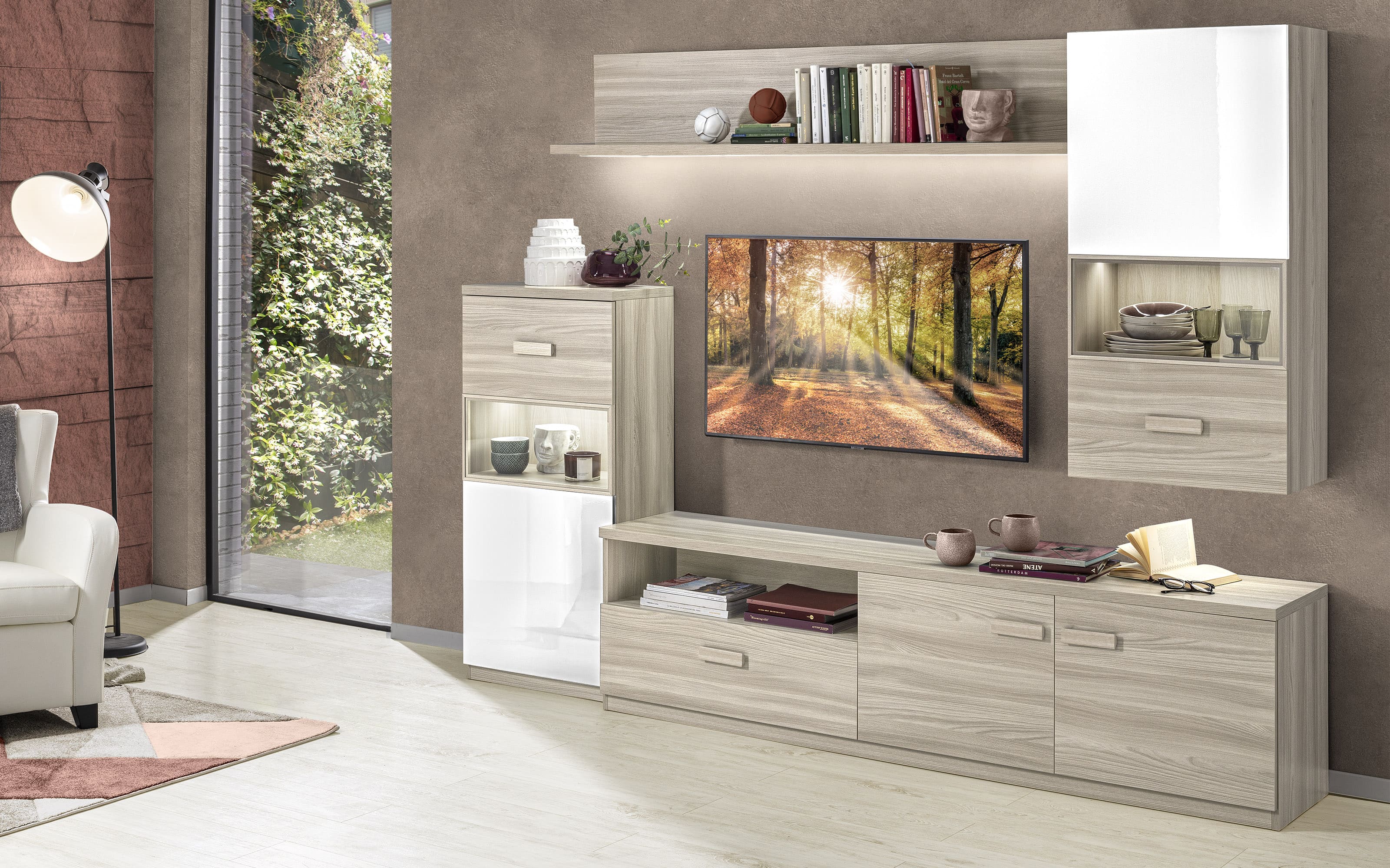 Pareti Attrezzate Sale Da Pranzo Mondo Convenienza Parete Attrezzata Mobili  Pegaso Mondo Convenienza Parete