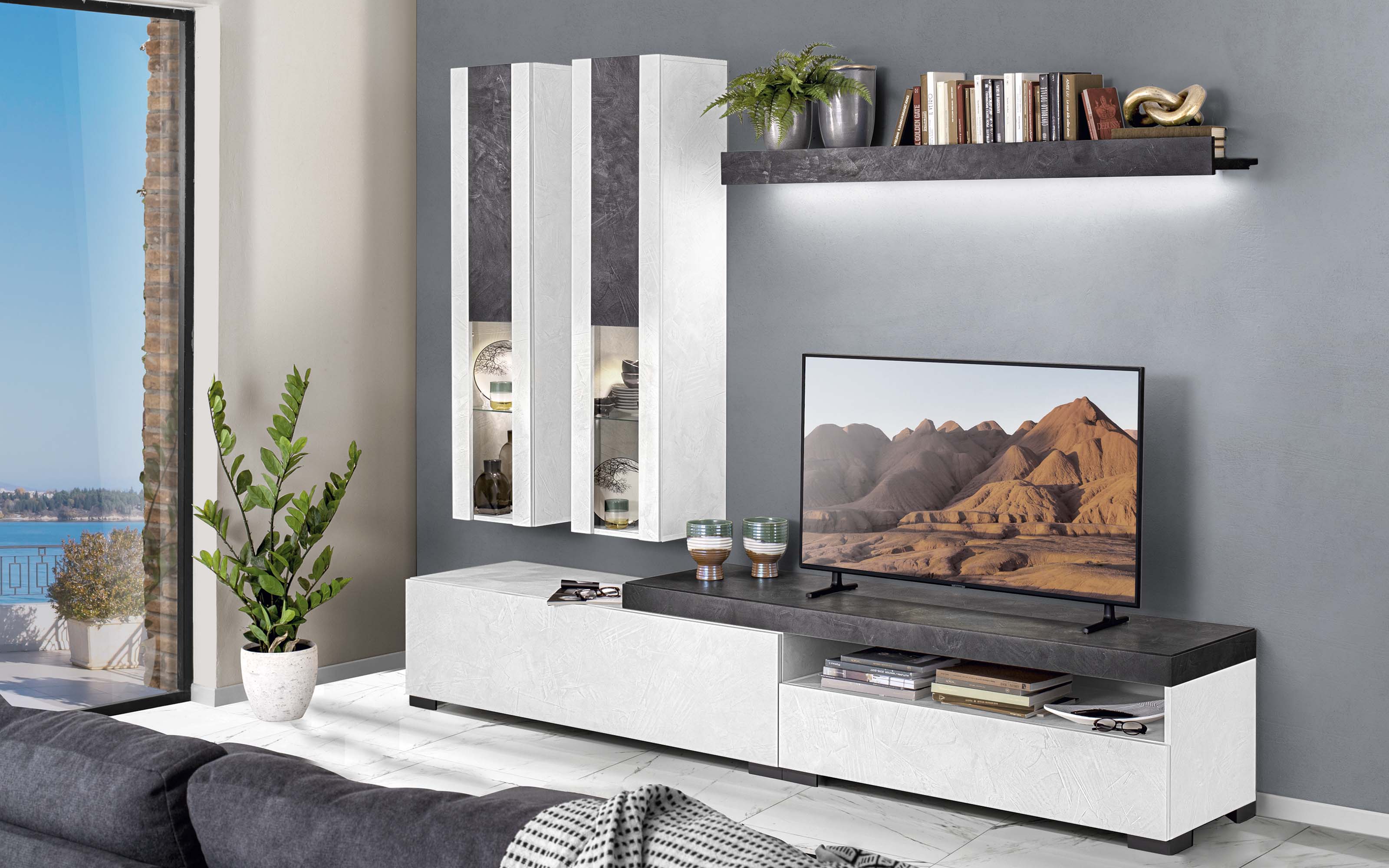 Parete Soggiorno Mondo Convenienza Parete Soggiorno Arte Divani