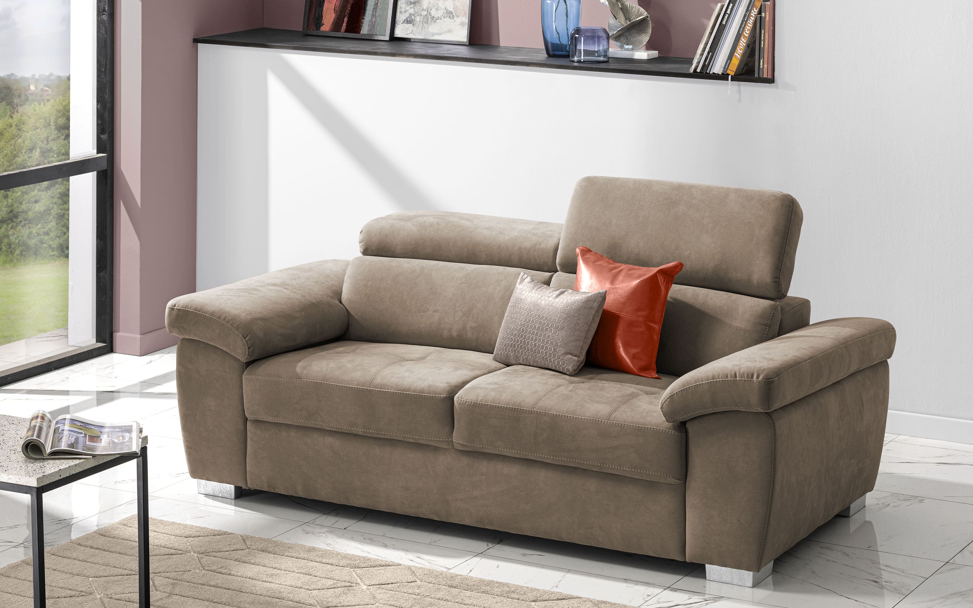 Divano 3 Posti Tessuto Loto Beige Nuvola Mondo Convenienza