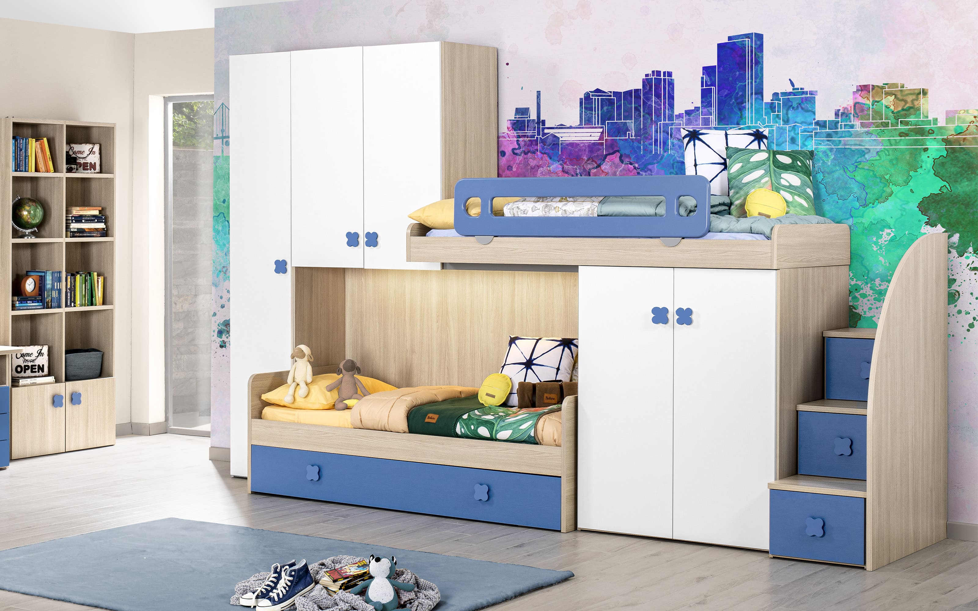 Scrivania Cameretta Aurora Misure Camerette Montaggio Scrivania