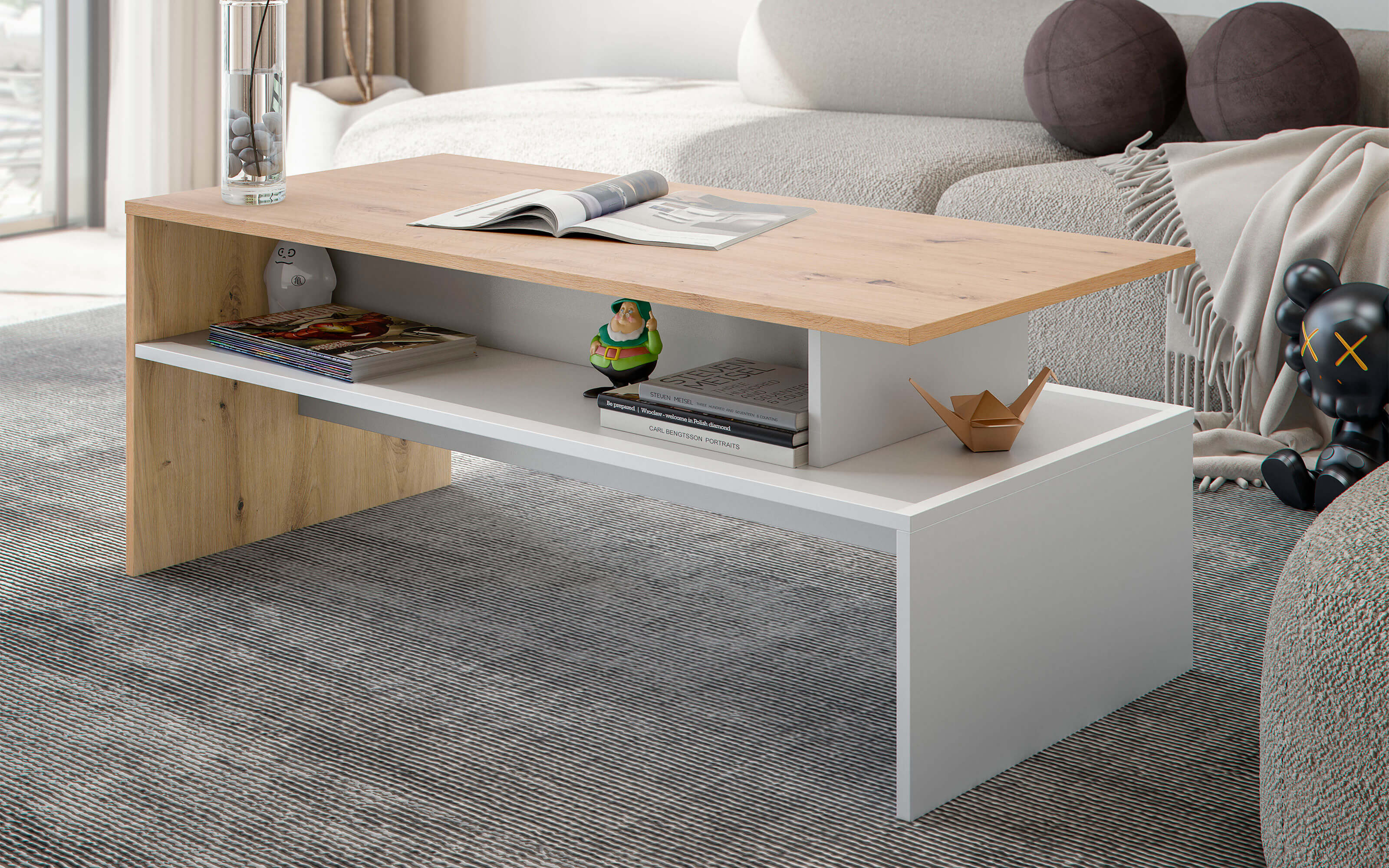 Salotto Moderno Tavolino Caffe Mondo Convenienza Tavolino Effetto