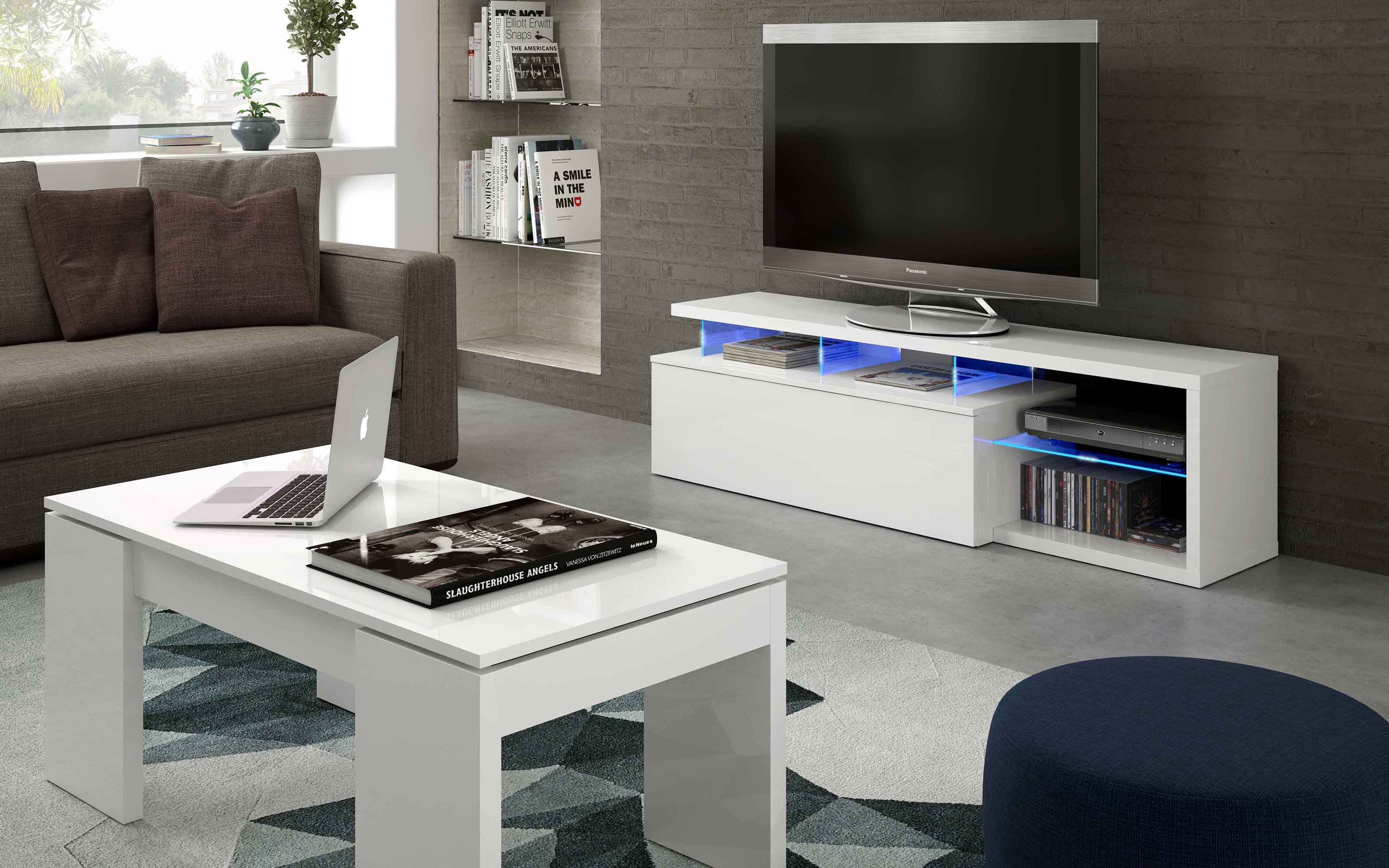 Tavolino sollevabile bianco lucido: Kendra Mondo Convenienza