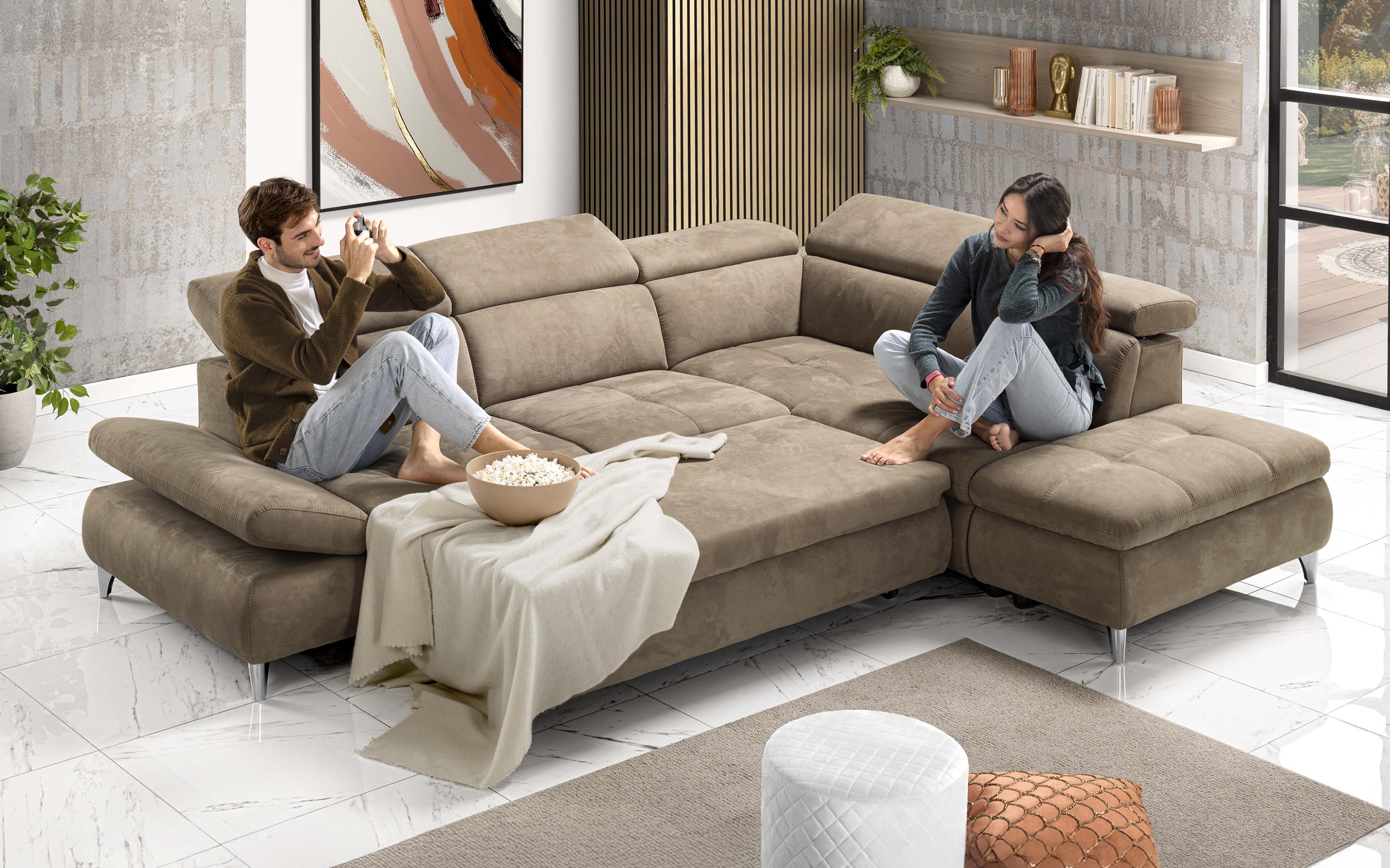 Letto Contenitore Divano Con Pouf Mondo Convenienza Pouf