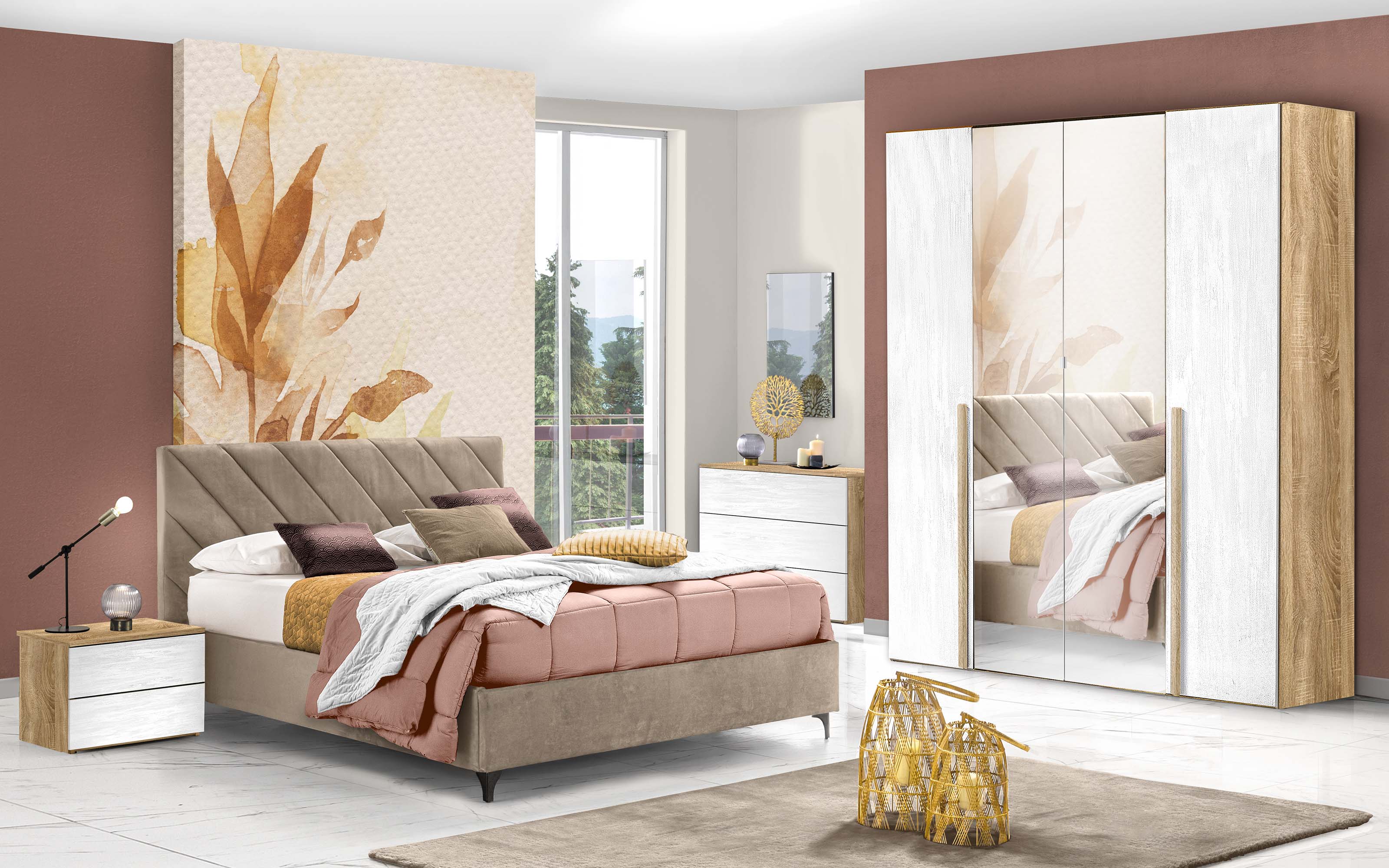 Big Town Montaggio Letto Mondo Convenienza Effetto Velluto Letto