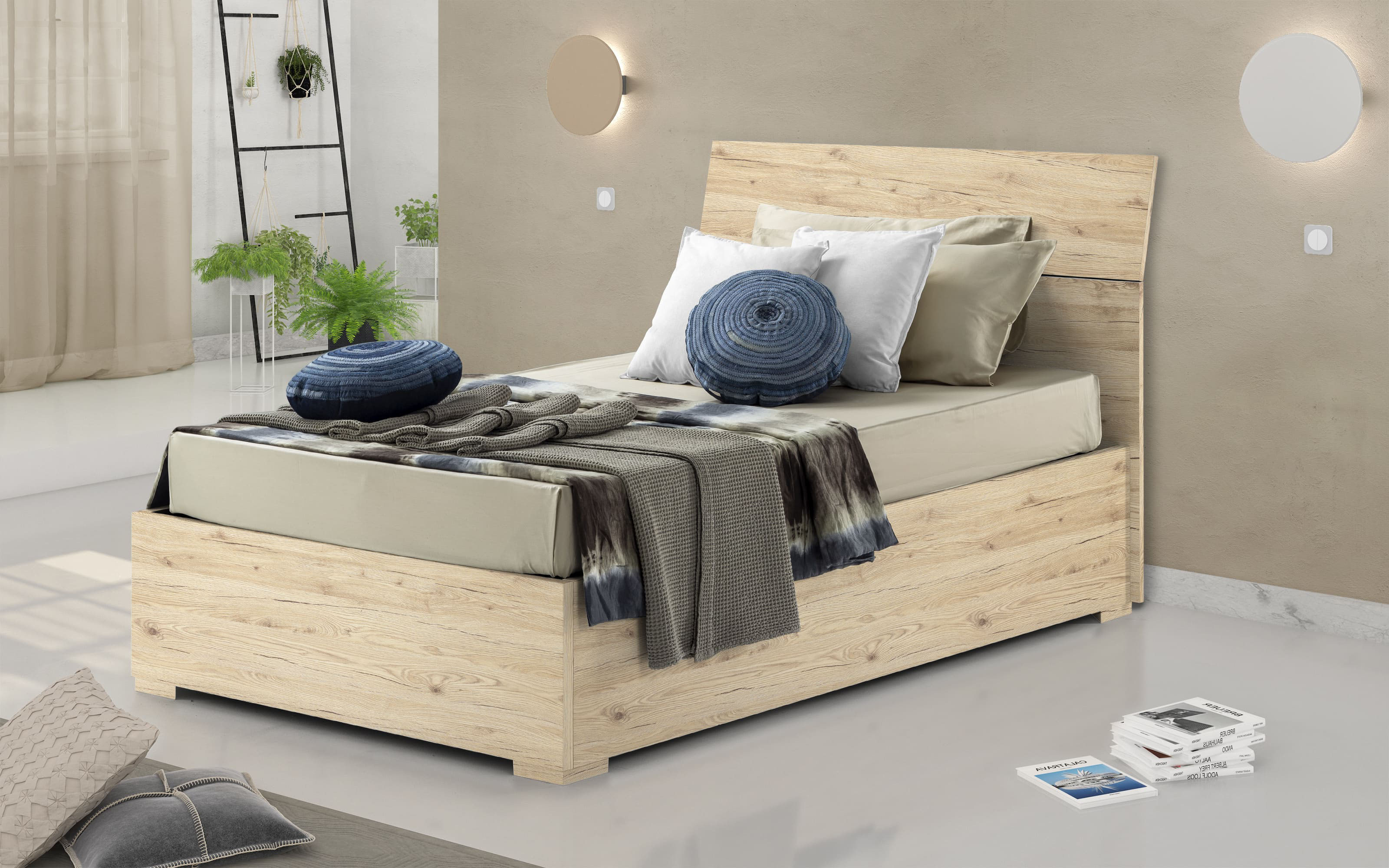Legno Le Fablier Letti Una Piazza E Mezza Letto In Legno Con
