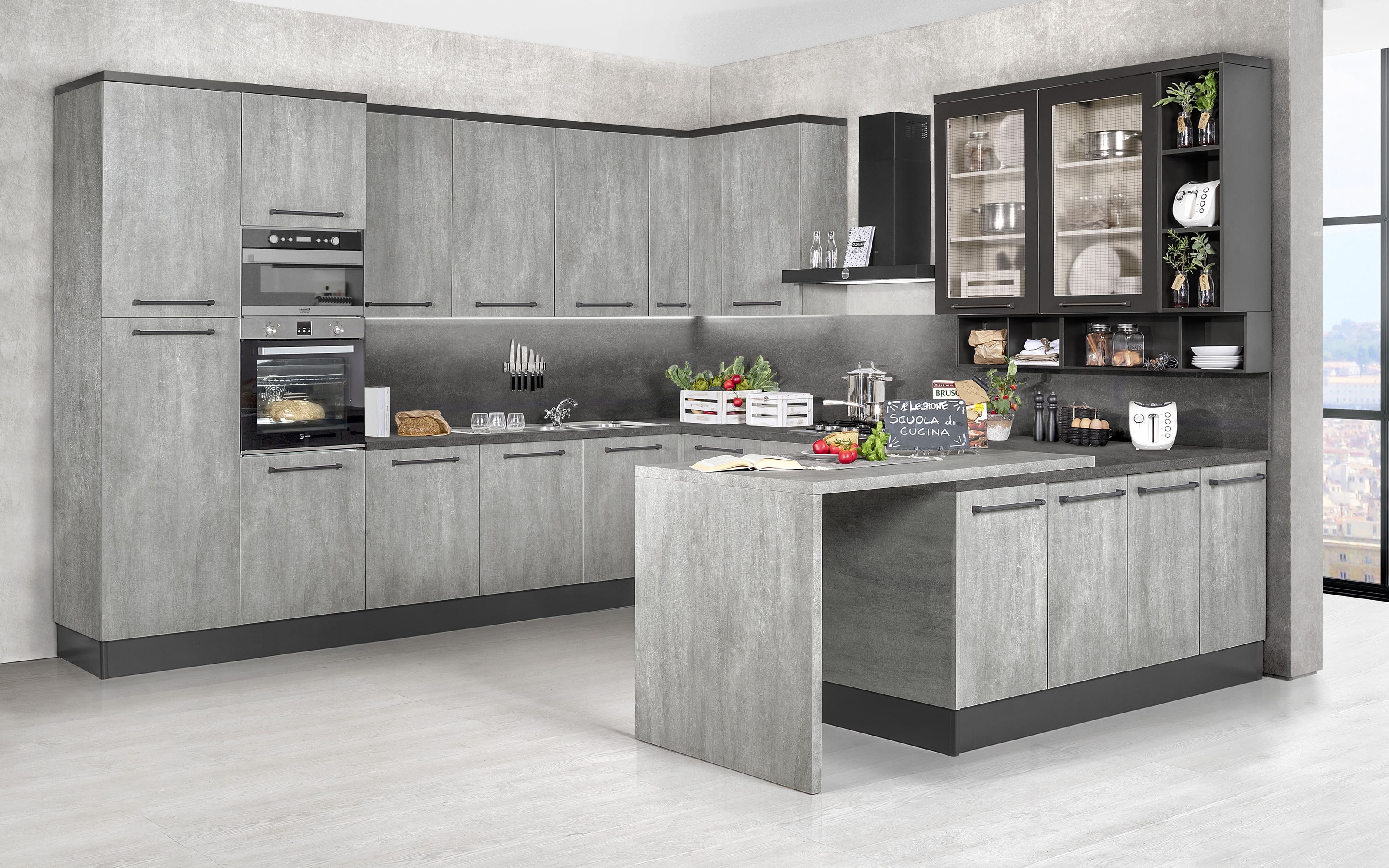 Cucina Componibile Isola Cucina Con Sgabelli Mondo Convenienza