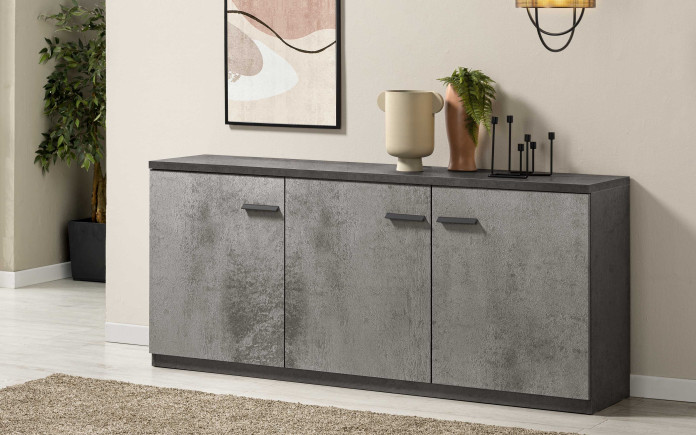 Ameks - Buffet avec socle 3 portes