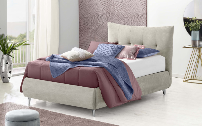 Ongic - Lit coffre une place et demie avec pieds