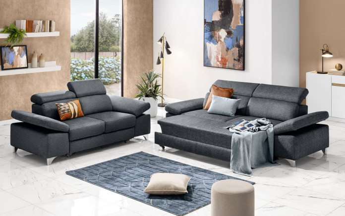 Erenev - Canapé relax 3 places - mécanisme extractible