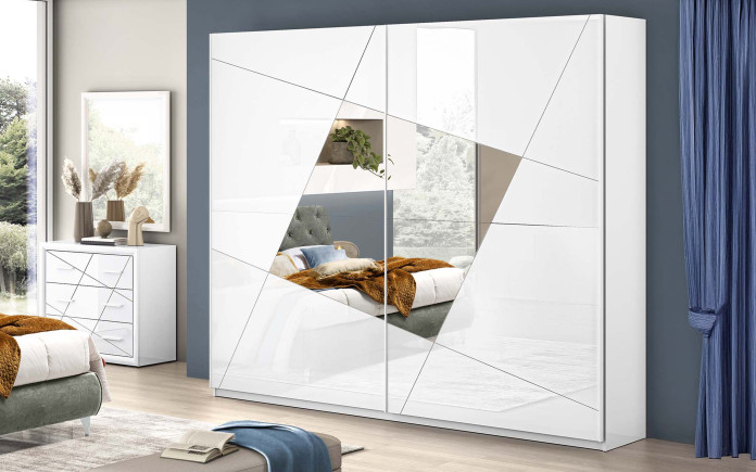 Anaid - Armoire 2 grandes portes coulissantes