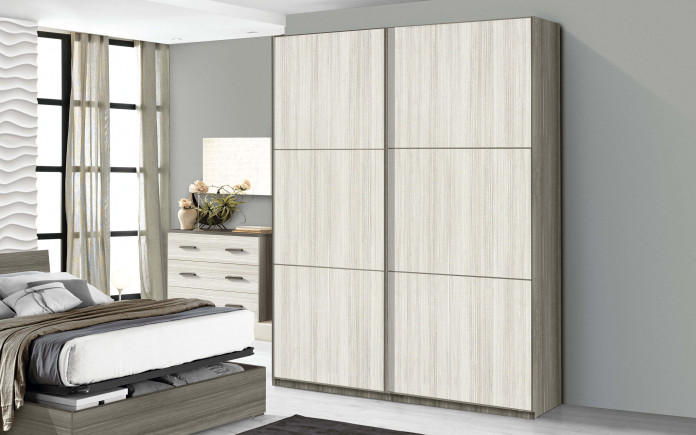 Aniram - Armoire 2 portes coulissantes