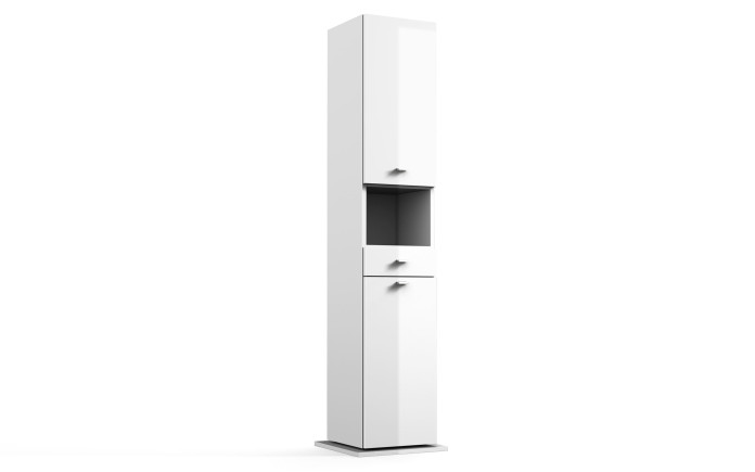 Airottiv - Colonne pivotante 2 portes droites 1 tiroir niche ouverte