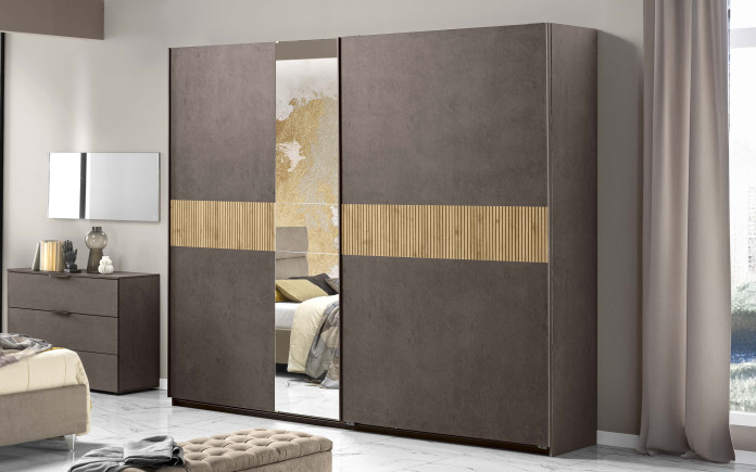 Èlanacs - Scanalè armoire 2 portes avec miroir