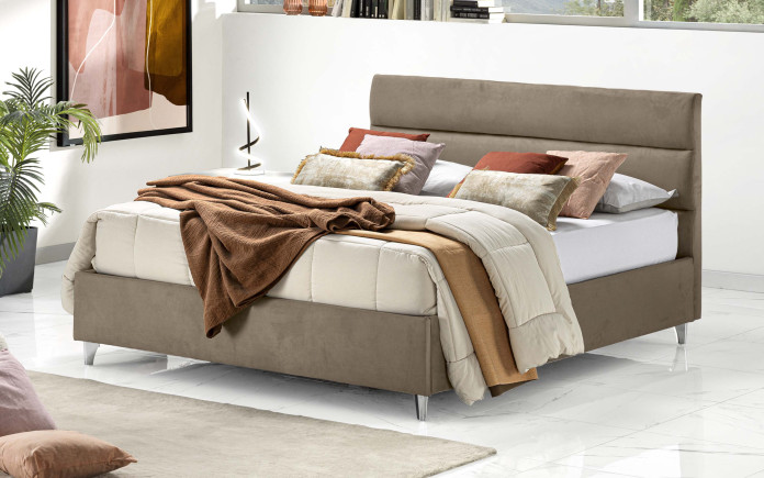 Haon - Lit coffre double avec pieds - Immagine 1
