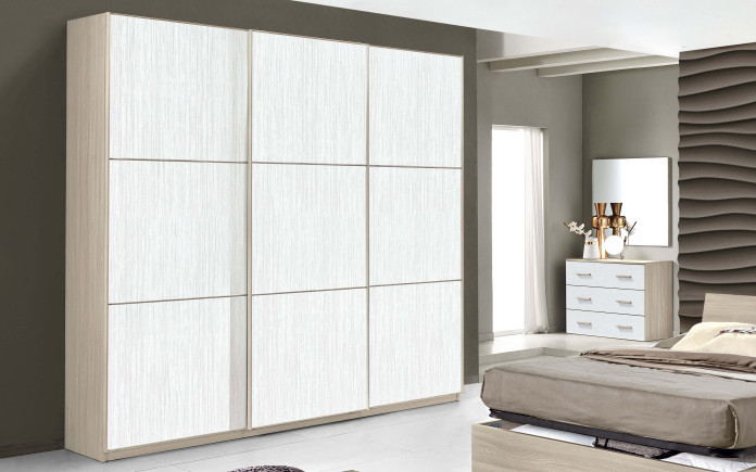 Aniram - Armoire 3 portes coulissantes
