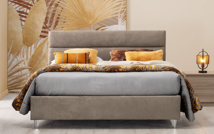 Mondo Convenienza Letto Velluto Grigio Isabelle Mondo Convenienza