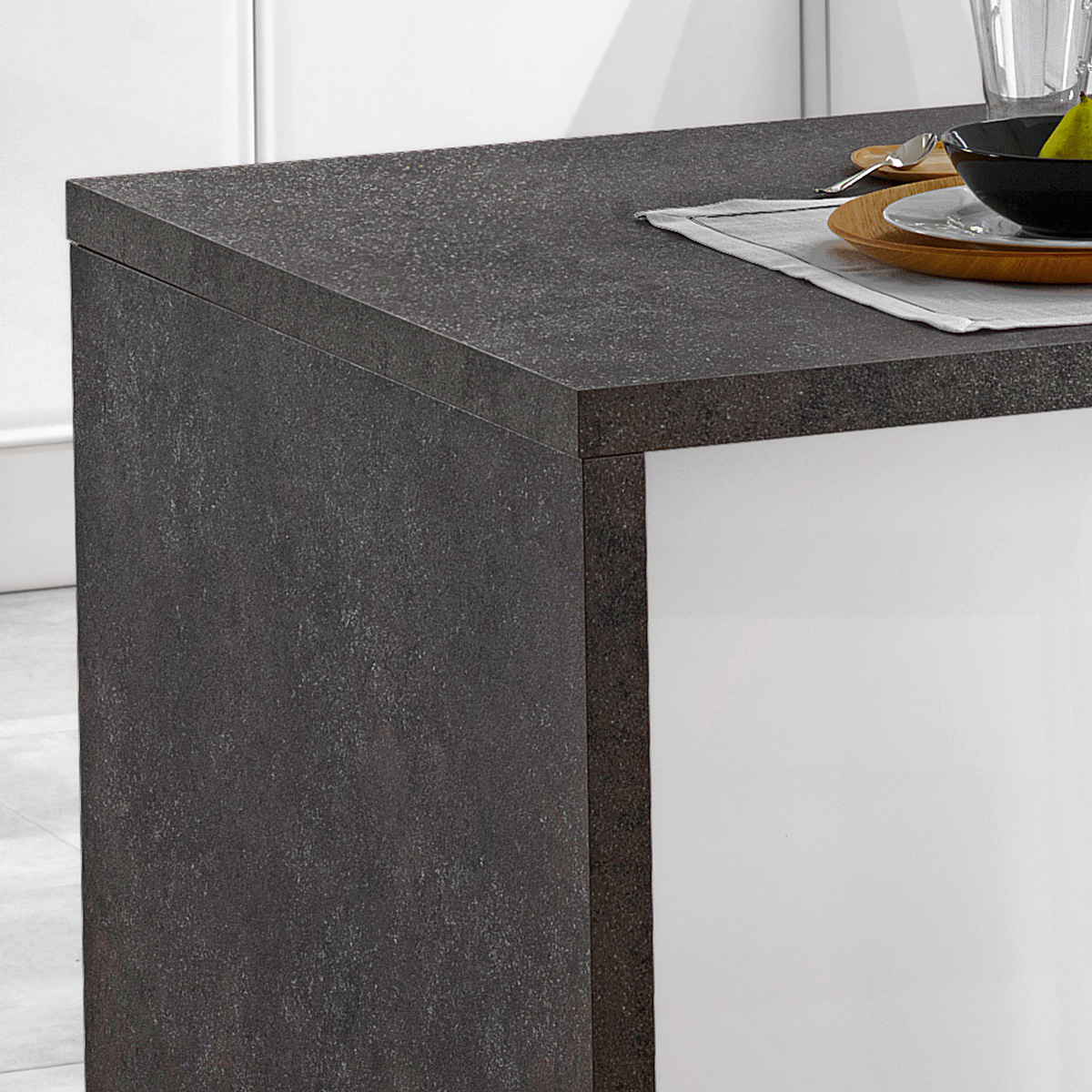 Gipsy Carrello cucina legno bianco decape